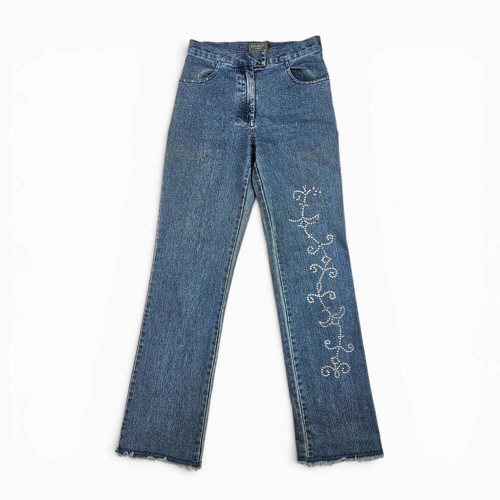 Y2k Euro Jeans Flared Distressed Motivi - Size 26